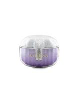 Guess Glitter Gradient TWS Bluetooth ausinės su prijungimo stotele – violetinės spalvos
