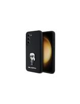 Karl Lagerfeld Silicone Ikonik Metal Pin dėklas Samsung Galaxy S23+ - juodas