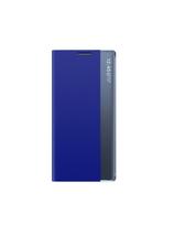 Naujas Sleep View dėklas su atvartu ir stovu Samsung Galaxy A35 - mėlynas
