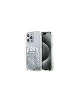 DKNY Liquid Glitter Big Logo dėklas, skirtas iPhone 15 Pro Max - baltas