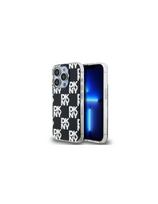 DKNY IML Checkered Mono Pattern dėklas, skirtas iPhone 15 Pro - juodas