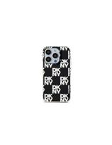 DKNY IML Checkered Mono Pattern dėklas iPhone 15 / 14 / 13 - juodas