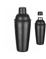 Barmeno shaker 3 vnt. gėrimams ir kokteiliams Cobbler 0,8 l - juodas