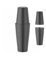 Boston Shaker 2 dalių kokteiliams Tin on Tin 0,8 l - juoda