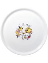 Tradicinė porcelianinė picos lėkštė, balta, skersmuo 31 cm - 6 vnt