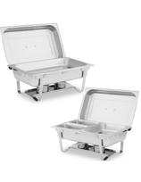 Buffet bain-marie šildytuvas pastos indams su GN indeliais 2 x 8l - 2 rinkinys