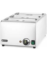 Bain-marie maisto šildytuvas 3x GN 1/ 3 100 mm su dangteliais 1000 W