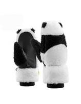 Panda slidinėjimo pirštinės vaikams ir suaugusiems S dydis – juodos/ baltos