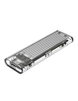 TCM2-C3 M.2 NVME USB-C 10Gb/ s disko dėklas – pilkai skaidrus