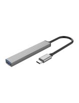 Hub AH-13 doko stoties skirstytuvas USB-C iki 4x USB-A – pilka