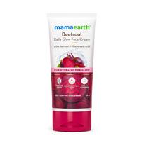 Mamaearth Beetroot Glow Face Cream With Hyaluronic Acid 80g – Hydrated Pink Radiance, Instant Brightening & Lightweight for All Skin