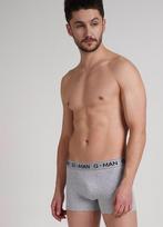 Vyrų medvilniniai šortai-bokseriai G-MAN 20401/60 Giulia, spalva grey melange