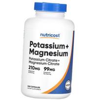 Kalis ir Magnis, Potassium + Magnesium, Nutricost 240 kaps. (36647082) 240caps