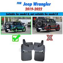 Mudguard For Jeep Wrangler Sahara JL - Front Rear Mudflaps Mudguards Car Accessories Auto Styline Splash Guard Fender 2019-2022 black