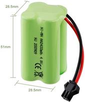 Įkraunama Ni-MH baterija 4.8V 2400mAh AA | SM-2P jungtis | RC valčiai, RC autobusui, dronui Radiofly Space Kondor | Pridedamas USB kabelis | Žalia žalia