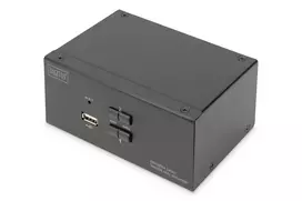 Digitus KVM Switch, 2-Port, Dual Display, 4K, DisplayPort | DS-12862