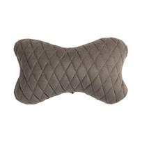 Automobilio sėdynės galvos atramos pagalvė EVAtech 27x16 cm - pilka / pilkos siūlės