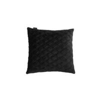 Automobilio pagalvė EVAtech 40x40 cm - juoda / juodos siūlės