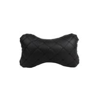 Automobilio sėdynės galvos atramos pagalvė EVAtech ECO 27x16 cm - juoda / juodos siūlės