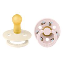 BIBS čiulptukų rinkinys 2 dydis (6 - 18 mėn.) Ladybug Bumblebee Ivory Mix