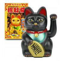 Japonų maneki-neko Kinų laimės katė Click4Toys juoda
