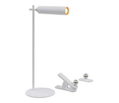 LED reguliuojamo ryškumo magnetinis stalinis šviestuvas LED/3W/5V 4000K 1500 mAh baltas