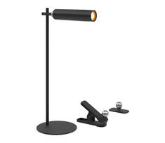 LED reguliuojamo ryškumo magnetinis stalinis šviestuvas LED/3W/5V 4000K 1500 mAh juodas
