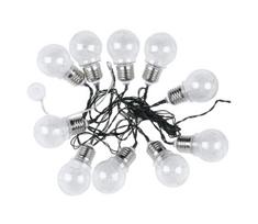 LED saulės baterijų grandinė 10xLED/1W/1,2V 1xAA 2 m IP44 3000K 300 mAh