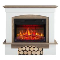 ARFLAME WOODLEY AFS23BS WHITE-GREY OAK pastatomas elektrinis židinys su apdaila