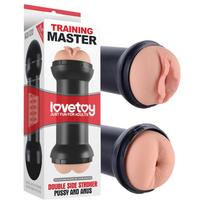 Lovetoy - vaginos ir analinis masturbatorius - natūralios spalvos