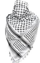 Palestinos šalikas, Keffiyeh, Arafat Hatta, platus su kutais, Shemagh Keffiyeh Arab Houndstooth 100% PHH-0718232