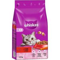 WHISKAS Adult 3,8 kg - sausas visavertis pašaras suaugusioms katėms su gardžia jautiena