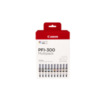 Canon PFI-300MBK/PBK/C/M/Y/PC/PM/R/GY/CO Rašalo kasečių rinkinys, 10 spalvų