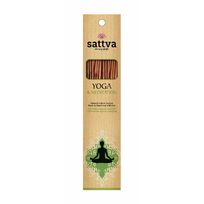Natūralūs indiški smilkalai „Joga ir Meditacija“ – SATTVA (15 vnt., 30 g)