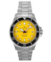 Ratio FreeDiver Safyro Nerūdijančio Plieno Geltonas Ciferblatas Automatinis RTF044 200M Vyriškas Laikrodis geltona