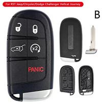 NAUJAS 5 mygtukų išmanusis nuotolinio valdymo pultelio korpusas Jeep/Chrysler/Challenger/Revenge/Compass/Liberty/Grand Cherokee F9G5