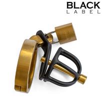 Black Label Weenie Locker Chastity Cage Black-Gold