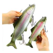 20cm 30cm Upėtakių Galvakabliai PVC Žvejybiniai Masalai Plaukiojantys T Uodegos Silikoniniai Švino Minkšti Masalai Dirbtiniai Masalai Plaukiojantys Vobleriai S 20cm135g