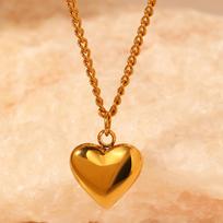 Stainless Steel Necklaces Ornate Luxuries Heart Pendant Chain New Senior Necklace For Women Jewellery Wedding Anniversary Gifts