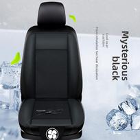 Automobilio sėdynės pagalvėlė DC 12V Vasarinis vėsinantis oro sėdynės užvalkalas su 8 ventiliatoriais Greitas pūtimas Vėdinimas Sėdynės vėsinimas Pagalvėlė Šaldyta sėdynė juoda