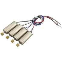 Atsarginis variklių rinkinys RC dronui JJRC H8C H8D DFD F183 | 4 vnt. | 2 CW + 2 CCW | Patvari žalvarinė pavara | Sidabrinis sidabras