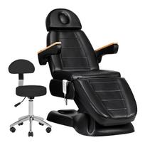 Kosmetolgonė lova grožio salonams SILLON LUX 273B+meistro kėdutė №304 juoda