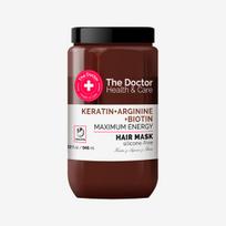The Doctor Keratin + Arginine + Biotin Maximum Energy plaukų kaukė