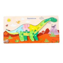 Medinė dėlionė dinozauras Diplodokusas