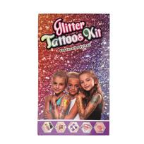 Blizgučių tatuiruočių rinkinys su priedais
