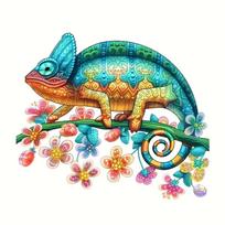 Medinė delionė Iguana A4