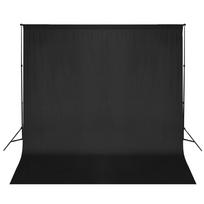 Fotografijos fono rėmo sistema 600 x 300 cm juoda