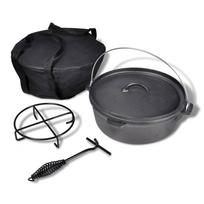 Ketaus puodas Dutch Oven 56 l su priedais