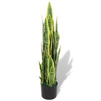 Dirbtinė Sansevjera su vazonu 90 cm žalia