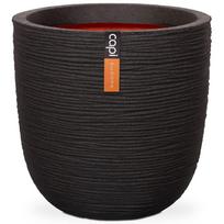 Capi Vazonas Nature Rib juodas 43x41cm apvalus KBLR933